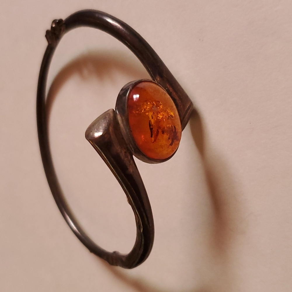 ❤ Polish Amber Silver Bracelet